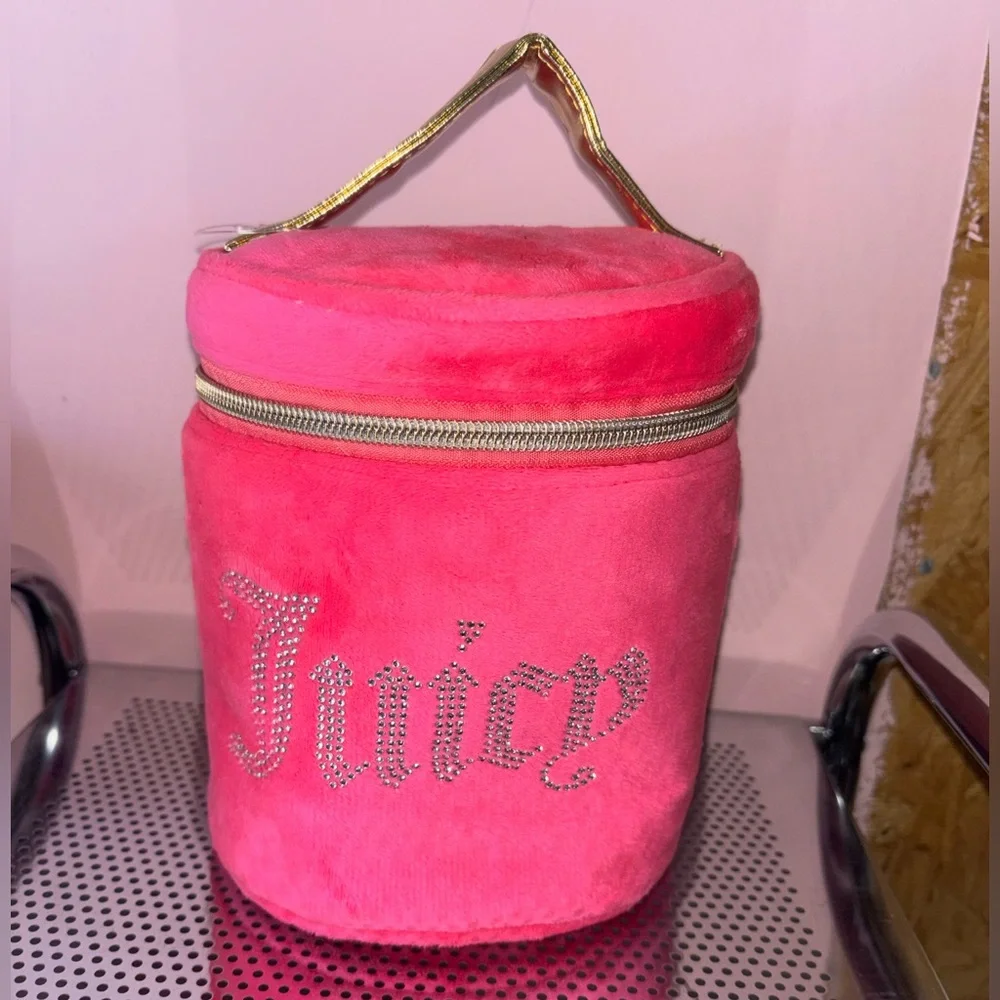Juicy Couture Velour Cosmetics Travel Bag